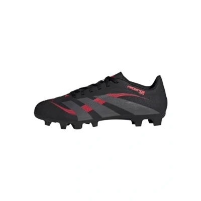Image of adidas Unisex Predator Club Firm Multi Ground Football Boots, Core Black/Grey Four/Lucid Red, 8 UK