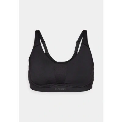 Image of Björn Borg Reform BRA Medium support sports bra, Women&#039;s, Size: 4/6, Black beauty