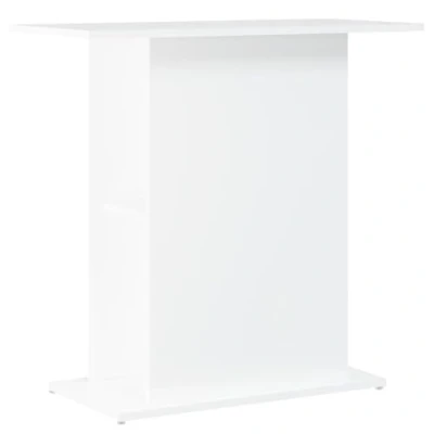 Image of vidaXL White Aquarium Stand Engineered Wood Fish Tank with Storage, Decorative Display Area for Ornamental or Aquatic Plants, 36x75x72.5 cm