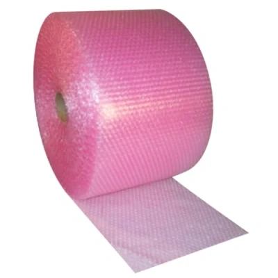 Image of Diamond Packaging 1 x Roll Antistatic Pink Bubble Wrap Size : Wide 12&quot; 300mm 10m.