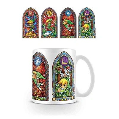 Image of Pyramid International MG24637 The Legend Of Zelda (Stained Glass) Official Boxed Ceramic Coffee/Tea Mug, Paper, Multi Colour, 11 x 1.3 cm, 315 oz