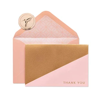 Image of Papyrus Boxed Thank You Cards with Envelopes, Geometric, (16 Count)