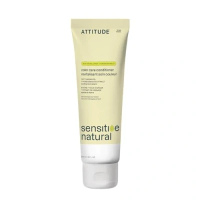 Image of ATTITUDE Color Care Hair Conditioner for Sensitive Dry Scalp, Soothing Oat, Protects Color, Naturally Derived Ingredients, Dermatologically Tested, Vegan Detangler, 240 mL