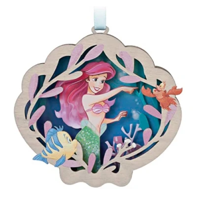Image of Hallmark Keepsake Christmas Ornament 2023, Disney The Little Mermaid Ariel and Friends, Papercraft Ornament, Gifts for Fans