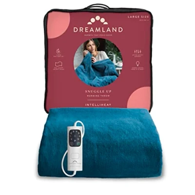 Image of Dreamland Luxurious Teal Velvet Snuggle Up Warming Throw
