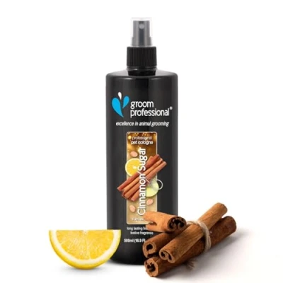 Image of Groom Professional Cinnamon Sugar Dog Cologne Spray Perfume for Smelly Dogs Warm Spicy Fragrance Instant Festive Freshness Long Lasting Scent, 500ml