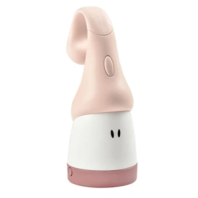 Image of BÉABA Night light for Baby and Kid Rechargeable Cordless &amp; portable Soft Ergonomic: hooks onto handles crib bars 90hrs battery life Turns into a torch Pink