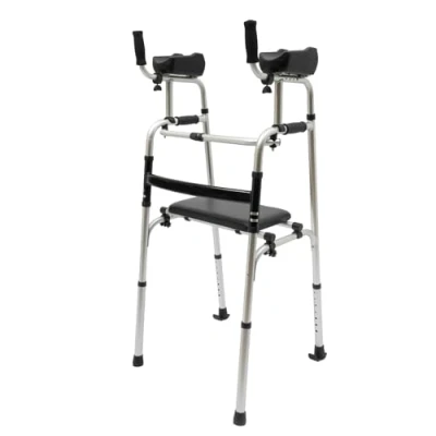 Image of Rollator Walker, Adjustable Folding Upright Mobility Walker with Arm Support 2 Wheels, Disability Aids Walkers, for Senior, Elderly or Disabled