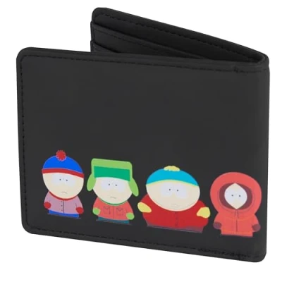 Image of South Park Bifold Wallet for Men, Slim with ID &amp; Card Slots Cash Compartment