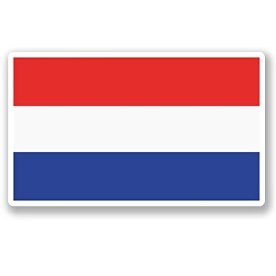 Image of 2 x 10cm Netherlands Flag Vinyl Sticker Bike Laptop Car Travel Luggage Tag #5291 (10cm Wide 6cm Tall)