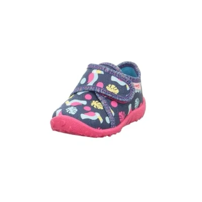 Image of Superfit Spotty Slippers for kids, Size: 3.5/4K, Dunkelblau/mehrfarbig Cotton