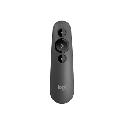 Image of Logitech R500s Laser Class 1 Presenter Bluetooth and USB / Presentation Clicker Universal Compatibility, 20m range, Customisable, Smart Battery 12 months usage Dark Grey