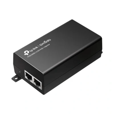 Image of TP Link Omada 2.5G PoE+ Injector, 2.5 Gbps Ports, 30W Power Output, Wall Mounting Design