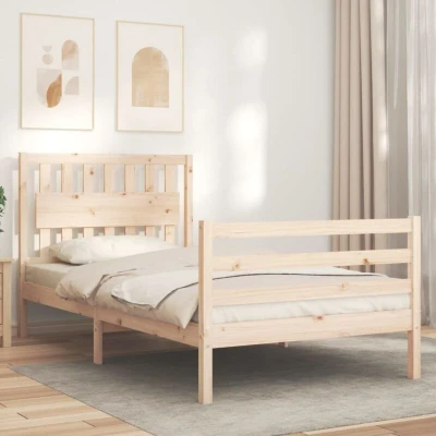 Image of vidaXL Bed Frame without Mattress 100x200 cm Solid Wood