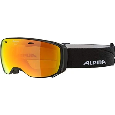 Image of ALPINA Unisex Adult, ESTETICA MM ski goggles, black matt, One Size