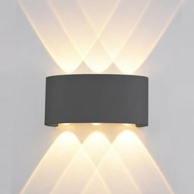Image of Italux Lighting Ortelo Modern Outdoor Up Down Wall Lamp Led, ITLOWL 451 3 BL