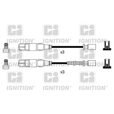 Image of 0002576V002, 0002576V002000000, 002576V002, Q0002576V002000000 Ignition Lead Set QUINTON HAZELL XC1226 with marten protection