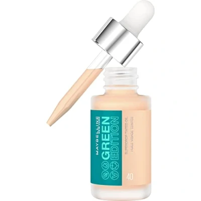 Image of Maybelline Green Edition Superdrop Tinted Oil, adjustable, natural coverage, vegan formula, 40
