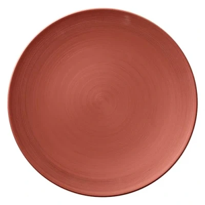 Image of Villeroy &amp; Boch 10 4262 2595 Manufacture Glow Gourmet Coupe Plate, 32 cm, Premium Porcelain, Copper, Unicoloured