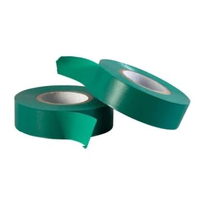 Image of Gocableties Green Electrical Tape, 19mm x 20m, Strong Self Adhesive PVC Insulation Tape for Insulating, Repairing and Protecting Wires, 2 Rolls