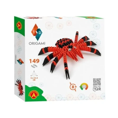 Image of Origami 3D 501824 Spider Beautiful Paper Sculpture with Patented Components and Comprehensible Building Instructions (English Language not Guaranteed), 149 Pieces, 15 x 10 4 cm,