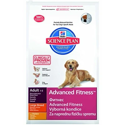 Image of Hill&#039;s Dry Dog Food Pet Nutrition Science Plan Adult Advanced Fitness Large Breed Chicken 12kg