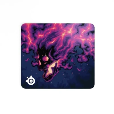 Image of SteelSeries QcK Gaming Mouse Pad Limited Edition Artist Collaboration Titik Noda Non Slip Rubber Base Peak Tracking and Stability Optimized For Sensors
