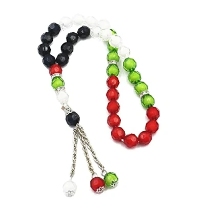 Image of 10mm Acrylic Beads 33 Prayer Holding Rosary Islamic Tasbiha Birthday Gift