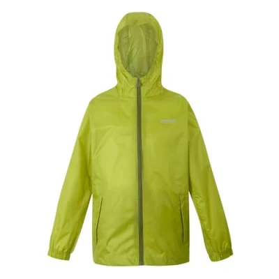 Image of Regatta Kids Lightweight Pack It Waterproof Packaway Jacket Grenoble Green, Size: 2 Years