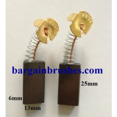 Image of Carbon Brushes to FIT Delta MITRE Saw 36 210c 1348266 6X13X25 E82