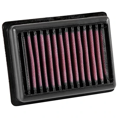 Image of K&amp;N Replacement air filter compatible with Triumph Street Twin 900 2016 / Bonneville T100 &amp; T120 Scrambler 2017 Cup 2019 (TB 9016), Red