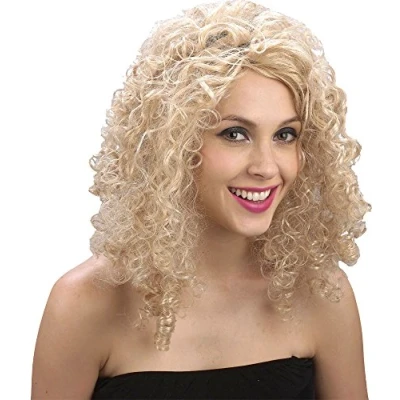 Image of Wicked Costumes Curly Blonde Fancy Dress Wig