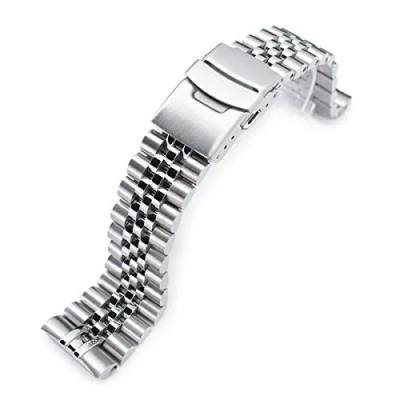 Image of MiLTAT 22 mm Super J Louis Metal Bracelet for Seiko New Turtles SRP777 SRPA21 Brushed, silver, L, Classic