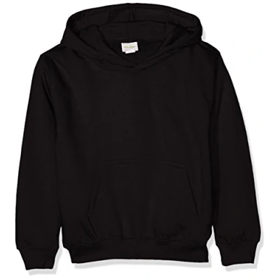 Image of AWDis Boy&#039;s Kids Hoodie, Black (Jet Black), Medium