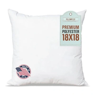 Image of Pillowflex Polyester Filled Machine Washable 45cm X 18 Inch Pillow Form Insert