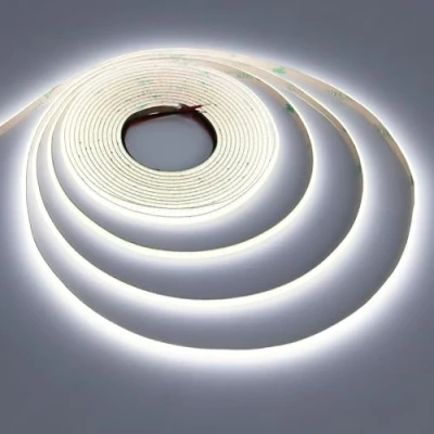 Image of TOPAI 5V COB LED Strip 5M, 6000K Daylight White Lights, Narrow 5mm Width, CRI&gt;90, Cuttable, Flexible, 400LEDs/M Uniform Tape for Room Cabinet Home DIY Lighting Projects