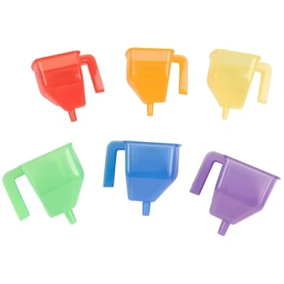 Image of TickiT 73113 Translucent Colour Funnels Pack of 6