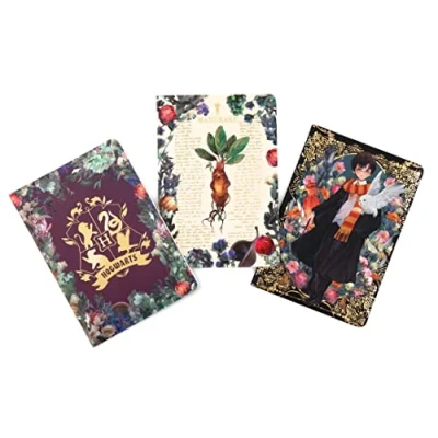 Image of Harry Potter: Floral Fantasy Planner Notebook Collection (Set of 3): (Harry Potter School School, Gift, Stationery, Undated Planner)