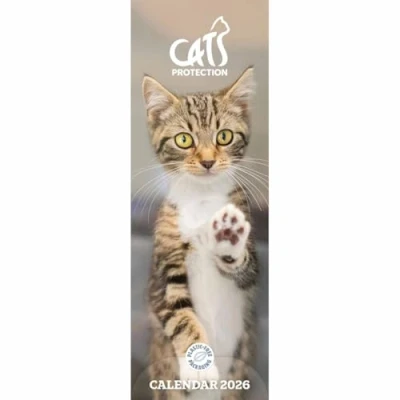 Image of Cats Protection Slim Calendar 2026