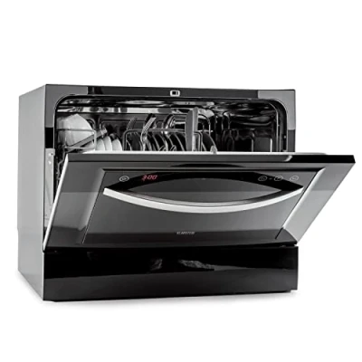 Image of Klarstein Table Top Dishwasher, 6 Place Setting Mini Dishwasher Quiet Operation Countertop w/ 7 Washing Programs, Compact Tabletop Dishwashers, Easy To Install Homes/Office Small Dishwashers