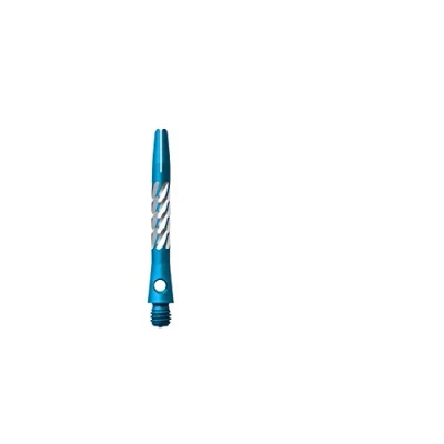 Image of Unicorn Dart Shafts Premier Anodised Aluminium Short 37.0 mm Blue 3 Stems