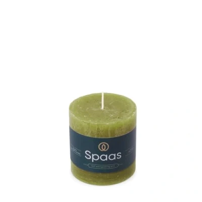 Image of Spaas Rustic Pillar Candle 70/70 mm 25h, Olive Green