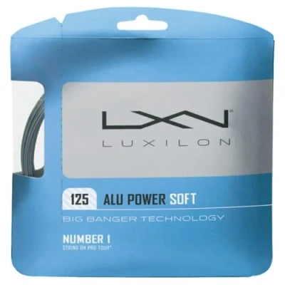 Image of Luxilon Tennis Racket String, Alu Power Soft, 12.2 m, Silver, 1.25 mm, Unisex, WRZ990101