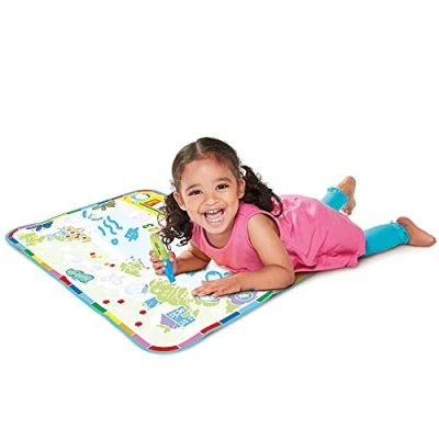 Image of Aquadoodle My First Discovery (Roll n Go) Water Doodle Mat, Official Tomy No Mess Colouring &amp; Drawing Game, Suitable for Toddlers and Children, Boys Girls from 18 Months+,E73076