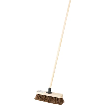 Image of Cotswold 12&quot; Stiff Bassine Broom with 48&quot; Wooden Handle