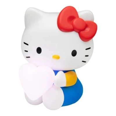 Image of Hello Kitty 3D Shaped Light with Heart Officially Licensed Sanrio Character Lamp, for Bedside Table or Shelf Decor, Battery Powered Paladone