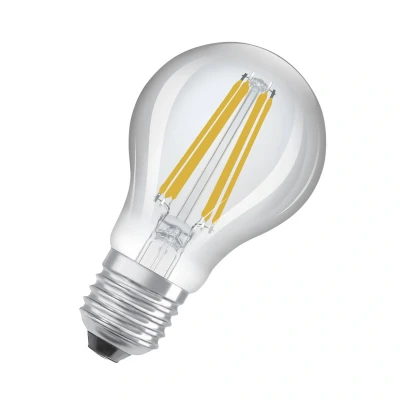 Image of OSRAM Superstar+ Classic A Fil 75 Led Lamp, E27, Bulb Shape, 5.7W, 1055Lm, 2700K, Warm White Light, Dimmable, Filament Technology, Very Low Energy Consumption, Efficiency Class B