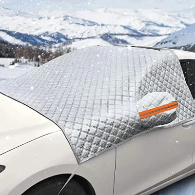 Image of Car Windscreen Cover,for Volvo XC40 XC60 XC70 XC90,Winter Protection Foldable Removable Cover Against Snow,Ice,Frost,Uv Radiation,Sun,Dust