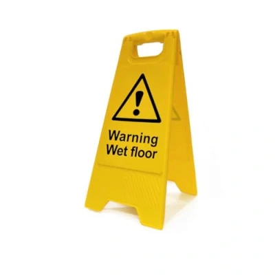 Image of Scan SCA4702 Heavy Duty A Board Sign Warning Wet Floor, Yellow