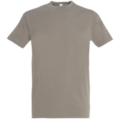 Image of SOLS Mens Imperial Heavyweight Short Sleeve T Shirt (Light Grey) Cotton Size Large